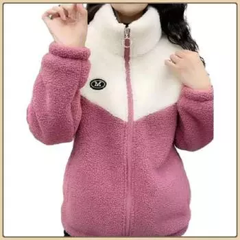 Женское зимне-осеннее пальто, утолщенное плюшевое пальто соответствующего цвета, воротник-стойка, застежка-молния, повседневный кардиган с длинным рукавом, теплые карманы для удержания тепла, женские M зелёный