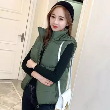 Женское зимнее хлопковое пальто с капюшоном, защита шеи, утолщенный съемный капюшон, короткий тип M розовый