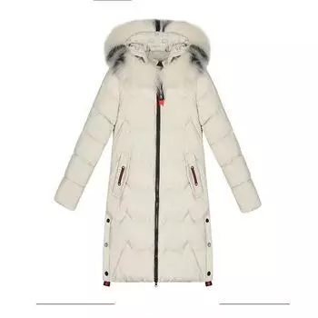 Женское зимнее пальто и теплая хлопковая куртка с капюшоном и меховым воротником L
