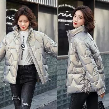 Женское зимнее пальто с хлопковой подкладкой, свободная стеганая куртка, утолщенная стеганая куртка с хлебной подкладкой M золотистый