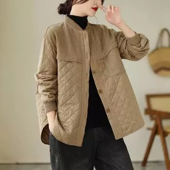 Женское зимнее пальто с индивидуальным дизайном, повседневное, модное, свободное, однобортное, однотонное пальто M чёрный