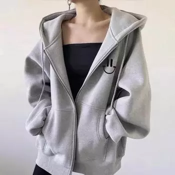 Женское зимнее пальто с капюшоном и боковыми карманами, толстая плюшевая подкладка, застежка-молния, затягивающийся шнурок, верхняя одежда с длинным рукавом, ветрозащитная, сохраняющая тепло куртка для активного отдыха белый