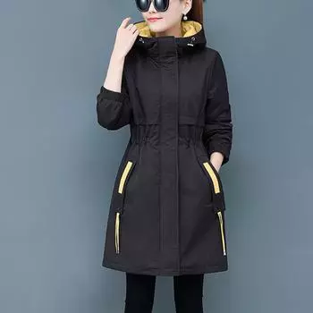 Женское зимнее пальто с плюшевым капюшоном и длинными рукавами с лацканами, однотонная теплая куртка-кардиган, зимняя ветровка для улицы XXL