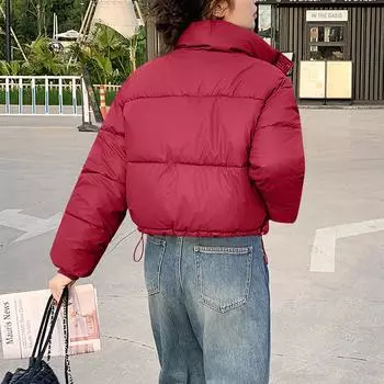 Женское зимнее пальто, теплая куртка с капюшоном, женские утепленные легкие пальто, женская верхняя одежда S