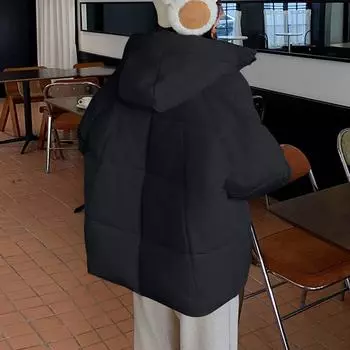 Женское зимнее пальто, теплая куртка с капюшоном, женские утепленные легкие пальто, женская верхняя одежда S