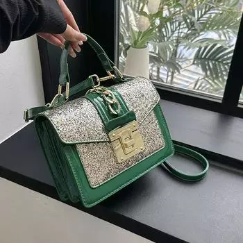 Женственная сумка через плечо с пайетками, сумка-мессенджер через плечо, винтажный клатч для женщин, повседневные сумки, женская сумка, мода