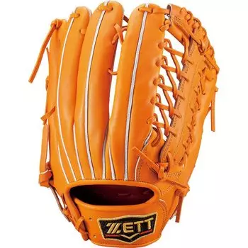 Жесткая бейсбольная перчатка ZETT Prostatus для левой руки, оранжевая, 9, сделано в Японии, поставляется со специальным чехлом для перчаток BPROG771 (Перчатка) Аутфилдеры, Бросальщики,