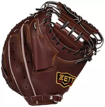 Жесткая бейсбольная перчатка ZETT Prostatus для ловцов Seiji Kobayashi, тип Chocolate Brown x Black для правых бросающих BPROCM922 (3719А)
