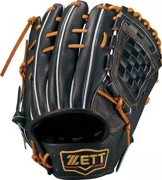 Жесткая бейсбольная перчатка ZETT Prostatus Sosuke Genda Player Type Second Short B Right Pitch BPROG561 (Перчатка) Черный/Дуб