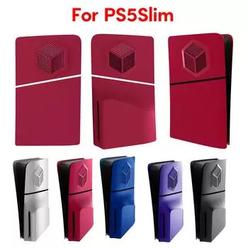 Жесткая панель лицевой панели с вентиляционными отверстиями, пылезащитная защита, сменные лицевые панели для PS 5 Slim, игровые аксессуары чёрный
