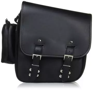 Жесткая сумка DEGNER из ПВХ, черная (искусственная кожа)/Нейлон 35x27x13~17см NB-73