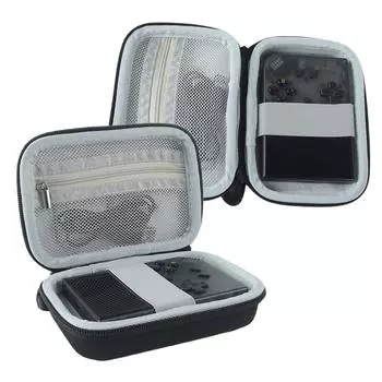 Жесткая сумка для хранения EVA для игровых консолей RG35XX H, устойчивая к царапинам сумка, дорожный чехол-органайзер