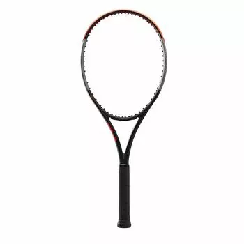 Жесткая теннисная ракетка Wilson BURN 100S 100S размер рукоятки 2 WR044811U2 [только рамка] V4.0 (Запись V4.0) Черный/Серый/Оранжевый