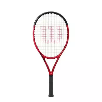 Жесткая теннисная ракетка Wilson CLASH 25 25 красная WR074710S [обтянутая кожей] V2.0 (Крах V2.0)