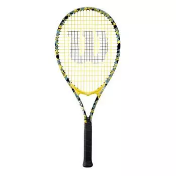 Жесткая теннисная ракетка Wilson MINIONS ADULT XL WR124510U2 3.0 (Миньон взрослый) Желтый/черный
