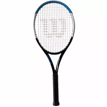 Жесткая теннисная ракетка Wilson ULTRA 100 S 100 S WR043411U1 Размер рукоятки 1 [Только рама] V3.0 (Ультра V3.0) ЧЕРНЫЙ/СЕРЕБРЯНЫЙ/СИНИЙ