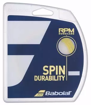 Жесткая теннисная струна BabolaT RPM HURRICANE120/125/130 BA241141 [совместима с почтовой рассылкой] жёлтый