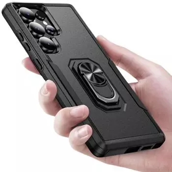 Жесткие прочные защитные чехлы для Samsung Galaxy S25 Ultra S24 Plus FE 5G Чехол для телефона Samsung S25 for Galaxy S25 чёрный