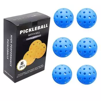 Жесткие шарики Pickleball, 40 отверстий, шарики с отверстиями, 74 мм, вращающееся литье под давлением, светящийся шарик Pickleball, новая цветная упаковка в коробке