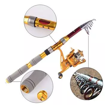 Жесткие телескопические удочки 1,8-3,0 м, карбоновые спиннинговые удочки, литейная удочка 1.8M