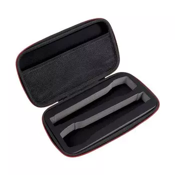 Жесткий чехол для беспроводной портативной сумки для хранения из материала EVA 2 вокальных микрофона для бизнеса микрофоны большой емкости, (держит микрофоны), чёрный