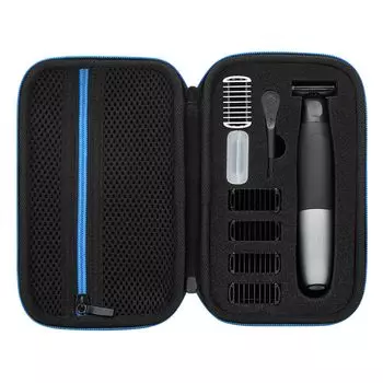 Жесткий чехол для бритвы Braun Body Shaver Body Trimmer Подходит для серии Braun Philips Norelco One Blade Microtouch King Дорожный чехол для переноски Защитный чехол для хранения