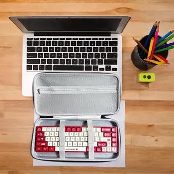 Жесткий чехол для клавиатуры, Сверхпрочный Пыленепроницаемый Водонепроницаемый Органайзер для Механических Игровых Клавиатур. 68 keys