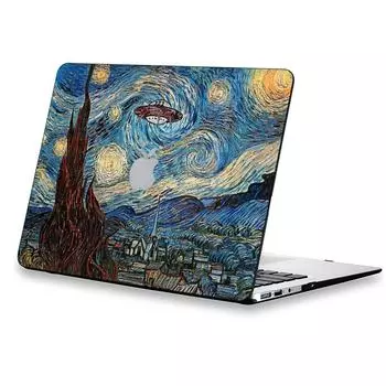 Жесткий чехол для Macbook, чехлы Van Gogh Shell для Apple Macbook, 12-дюймовый чехол MB Air 11 -A1465/A1370 чёрный