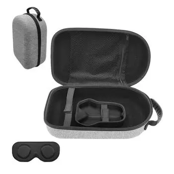 Жесткий чехол для переноски аксессуаров для VR-гарнитуры, сумка-органайзер, совместимая с Quest 3 серый