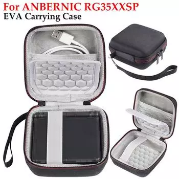 Жесткий чехол для переноски EVA для ANBERNIC RG35XXSP, защитный чехол, сумка для хранения, портативный органайзер, сумка для портативной игровой консоли