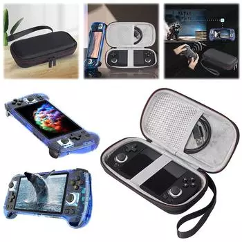 Жесткий чехол для переноски EVA, устойчивый к царапинам, ударопрочный защитный чехол для путешествий с сетчатой сумкой для портативной консоли RG40XX H