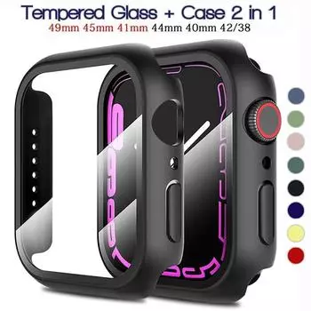 Жесткий чехол для ПК для Apple Watch Case 49 мм, 45 мм, 41 мм, 44 мм, 40 мм, 42 мм, 38 мм, ультратонкий устойчивый к царапинам защитный чехол для часов серии Ultra 8 7 6 SE 5 4 42mm Series 1/2/3 белый
