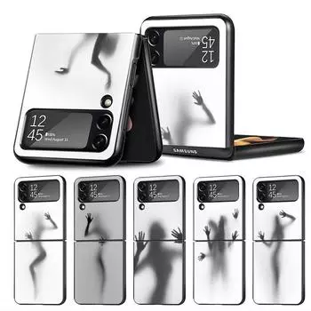 Жесткий чехол для ПК Samsung Galaxy Z Flip 4 ZFlip3 Z Flip 3 5G ZFlip zflip ZFlip4 Flip4 сумка сексуальные забавные женские силуэты Funda Samsung Z Flip 5G