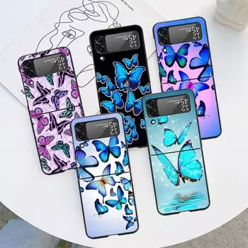 Жесткий чехол для ПК Samsung Galaxy ZFlip Z Flip 3 5G Z Flip 4 ZFlip3 zflip ZFlip4 бабочка модный милый принт Samsung Z Flip 5G