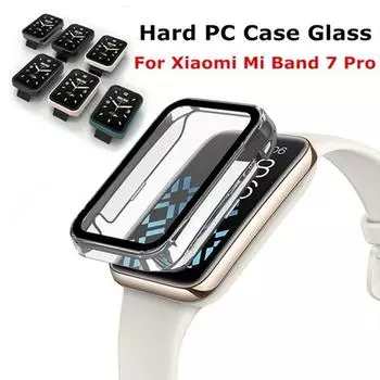 Жесткий чехол для ПК, защитное стекло для Xiaomi Mi Band 7 Pro, умные часы, защитный бампер, чехол для Xiaomi Miband 7 Pro, чехол For Mi Band 7 Pro прозрачный