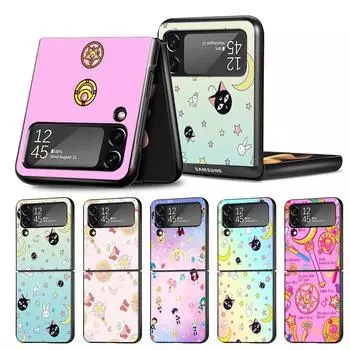 Жесткий чехол для Samsung Galaxy Z Flip 4 ZFlip ZFlip3 Z Flip 3 5G zflip ZFlip4 Flip3, чехол с милой волшебной палочкой и Луной Samsung Z Flip 5G