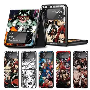 Жесткий чехол для телефона Samsung Galaxy Z Flip 4 Zflip Zflip3 Z Flip 3 5g Flip3 Zflip My Hero Of The Academy, чехол с принтом аниме Samsung Z Flip 5G