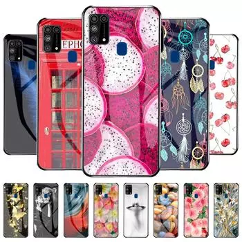 Жесткий чехол для телефона Samsung M31, чехол из закаленного стекла, бампер для Samsung Galaxy M80s M40d M30 M20 M10, противоударный чехол Fundas Capa For Samsung M31