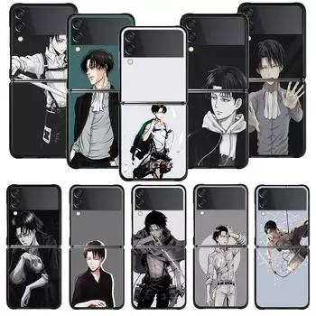 Жесткий чехол для телефона Shingeki No Kyojin Attack On Titan для Samsung Flip Zflip Z Flip3 5g Zflip3 Fundas For Samsung Z Flip