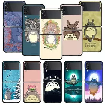 Жесткий чехол для телефона Тоторо для Samsung Galaxy Z Flip3 5g Zflip3 Zflip Flip Fundas Чехлы Samsung Z Flip3 5G