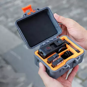 Жесткий чехол для видеокамеры, водонепроницаемый, 4,9x4,2x2,8 дюйма, для повседневного использования, серый, многофункциональный, легкий