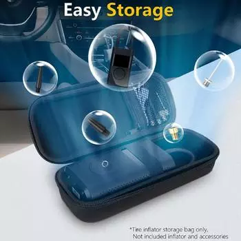 Жесткий чехол Eva для автомобильного надувного насоса 1S, чехол для надувного насоса, электрический воздушный насос высокого давления, защита чёрный