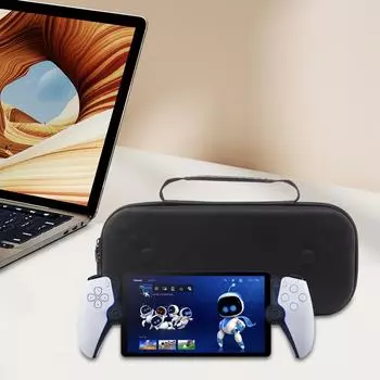 Жесткий чехол EVA с сетчатым карманом, прочный, ударопрочный, водонепроницаемый, устойчивый к царапинам, для PS5 Portal для PlayStation Portal серый