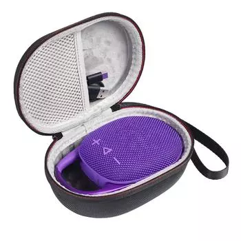 Жесткий чехол EVA, ударопрочный ящик для хранения динамиков, устойчивая к царапинам сумка для переноски и брызг для портативного динамика JBL Clip 5 BT чёрный