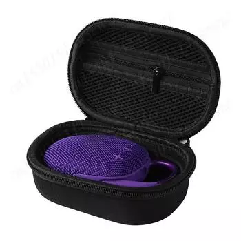 Жесткий чехол EVA, ударопрочный защитный чехол для переноски и хранения, пылезащитный защитный дорожный чехол с сетчатым карманом для JBL Clip 5 чёрный