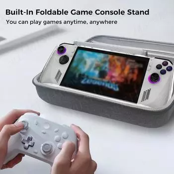 Жесткий чехол EVA, водонепроницаемая защитная сумка для путешествий, ударопрочный жесткий чехол для игровой консоли Asus Rog Ally X/Rog Ally серый