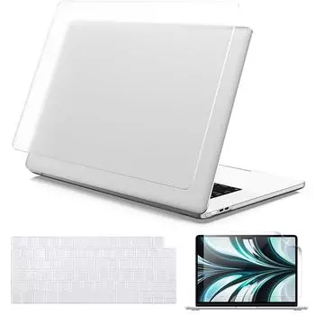 Жесткий чехол и накладка на клавиатуру и защитная пленка для экрана для Macbook Air 13.6 M2 A2681 2022