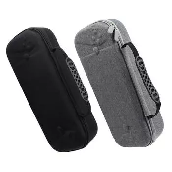 Жесткий чехол из ЭВА, сумка для переноски с защитой от падения и сетчатым карманом, противоударный, водонепроницаемый для портала PS5 для портала PlayStation чёрный