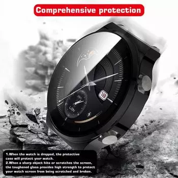 Жесткий чехол из поликарбоната с защитой экрана из закаленного стекла, полное покрытие, тонкий защитный чехол серый