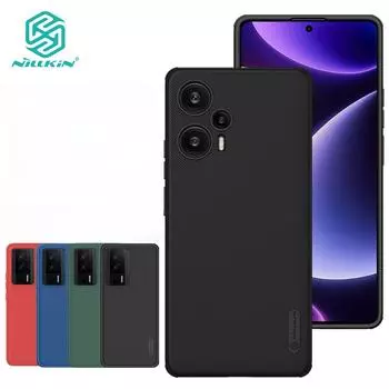 Жесткий чехол Nillkin для телефона с защитой от отпечатков пальцев для POCO F5 Pro F5, ультратонкий чехол из жесткого ПК с защитой от отпечатков пальцев, противоударная задняя крышка For Poco F5 чёрный